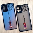 thumbnail image 2 of Matte Case for VIVO Y93 Y91C Y91 Y85 Y77 Y76 Y75 Y73 Y72 Y71 Y53 Y50 Y35 Y22 Y21 4G 5G Case Cartoon Marvel Spider-Man Spider Web, 2 of 5