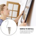 thumbnail image 3 of BRIGHTFUFU 10Pcs Zinc Alloy Wire Rope Hook Hanger for Picture Hanging Hardware Silver 2.4x0.8x0.7in, 3 of 7