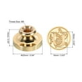 thumbnail image 2 of Uxcell Alphabet U Wax Seal Stamp Initial Letter Sealing Wax Stamp Classic Retro Brass Head, 2 of 6