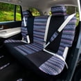 thumbnail image 5 of FH Group Mesa57 Southwestern Print Seat Covers Fit For Car Truck SUV Van with Steering Wheel Cover - Purple Full Set, 5 of 8