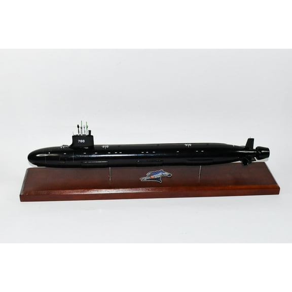 USS Colorado (SSN-788) Submarine Model,US Navy, 20 Scale Model,Mahogany,Virginia Class Block III