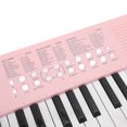 thumbnail image 2 of Yajisi Teclado Electrónico 37 Teclas Piano Digital Multifuncional Portátil con Micrófono Instrumento Musical Infantil Rosa 52.00 cm / 20.47 inches, 2 of 6