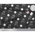 thumbnail image 2 of Soimoi Black Cotton Duck Fabric Dot & Berries Fruit Print Sewing Fabric Yard 44 Inch Wide, 2 of 3
