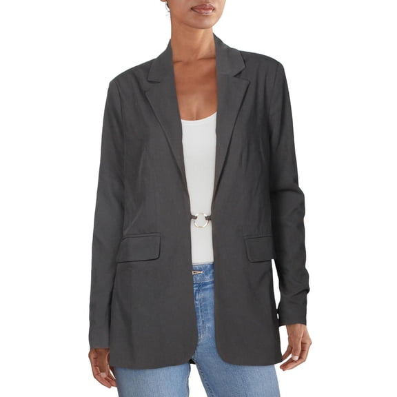 Danielle Bernstein Womens Split Ring Detail Business Blazer