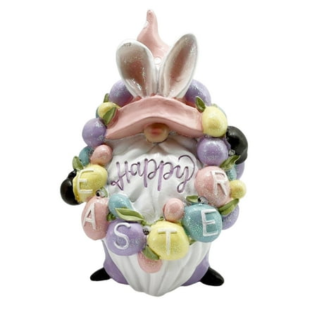 

2024 Home Bunny Tree Easter Glow Ornament Indoor Spring Home Decoration Desktop Glowing Bunny Christmas Tree Light (Battery Not Included In )