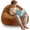 Caramel, variant on 3FT Memory Foam Bean Bag Chairs for Teens or Kids with Filling Bean Bag Sofa with Handle Super Soft Corduroy Fabric Lazy Sofa 3 Foot Caramel