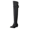 thumbnail image 2 of OKBOP Womens Heeled Knee-High Boots-Knee High Cowboy Boots Women Christmas Vintage Winter Boots for Women Clearance Black, 2 of 4