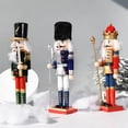 thumbnail image 3 of Cascanueces Suite Adornos tradicionales de cascanueces de madera, decoración festiva del árbol de Navidad kaili Sencillez, 3 of 5