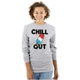 thumbnail image 3 of Retro Chill Out Food Pun Popsicle Long Sleeve TShirt Men Women Brisco Brands S, 3 of 6