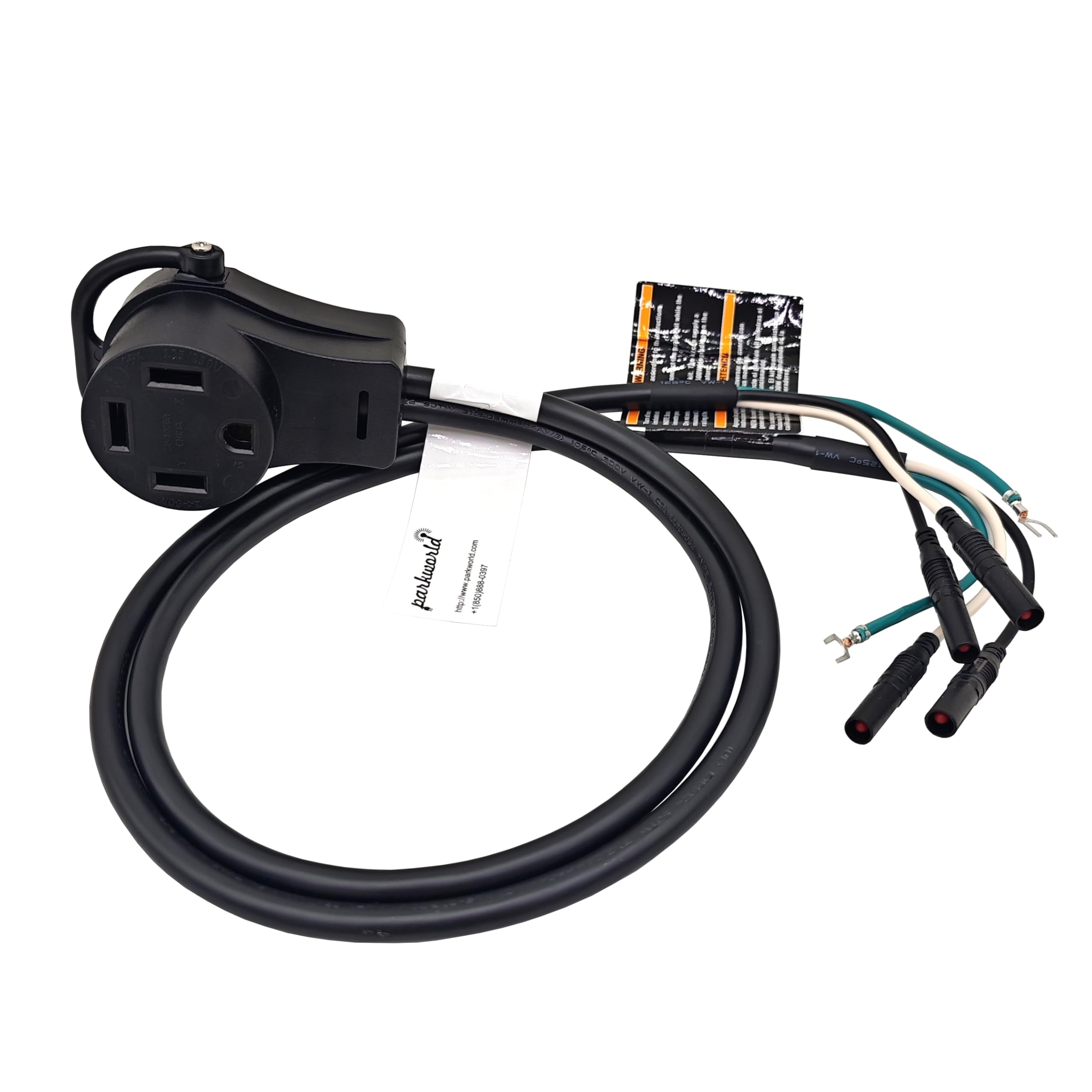 Parkworld 64767 Inverter Generator Parallel Kit Terminals with Cable to Welder/Generator 50A 14-60R Female, 120V, 30A, 3FT