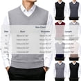 thumbnail image 5 of Maean Men Sweater Vest V Neck Knitted Pullover Sleeveless Sweaters Tops Vests Fall Winter Sweaters, 5 of 7
