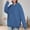 Dark Blue, variant on Women'S Hoodies Sweatshirts Twill Hoodie Loose Fit Pullover Soft Sweatshirt Long Sleeve Casual Comfort Wear Design Customizable Printing White M