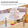 thumbnail image 5 of 3 Pcs Chirtmas Decor Round Display Stand Counter Tray Acrylic Cupcake Wedding Holder Metal, 5 of 6