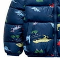 thumbnail image 4 of Hicidod Toddler Fleece Jacket Hooded Long Sleeve Winter Warm Down Coats Cute Printed Lined Fleece Padded Puffer Jackets, 4 of 5