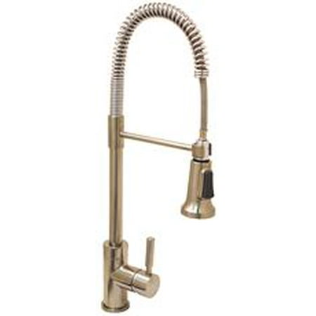 Lead-Free Essen Industrial-Style Kitchen Faucet With Pull-Down Spout And Metal Single-Lever Handle, Brushed (Best Industrial Style Kitchen Faucet)