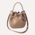 thumbnail image 3 of Bolso Hombro Mujer PU Cubo Gran Capacidad Cordón Chic Hobo Caqui, 3 of 3