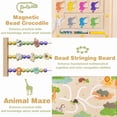 thumbnail image 5 of suihuooo Foldable Wooden Baby Playpen Playard For Toddlers,63"x63"x24", 5 of 7