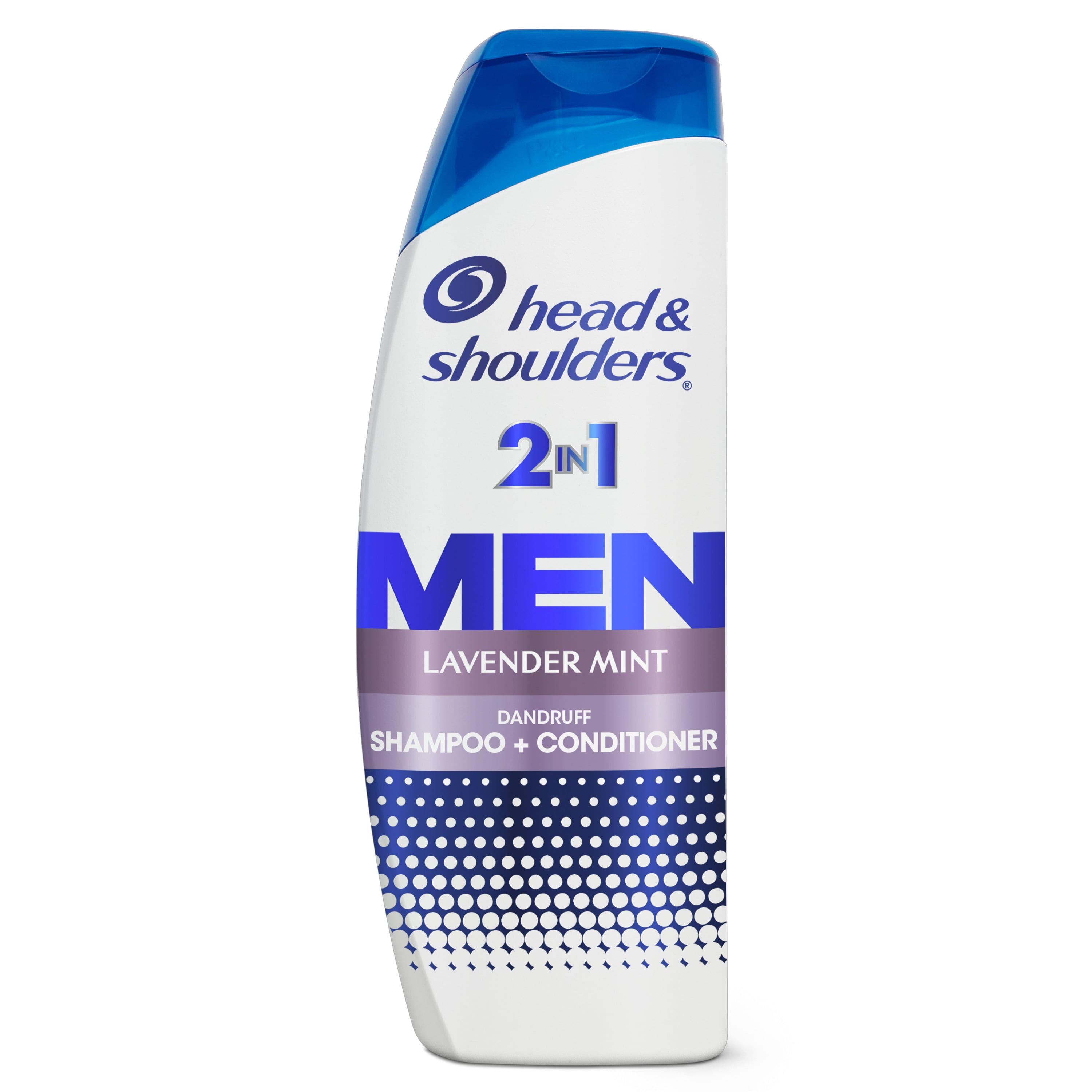 (3 pack) Head and Shoulders Men 2 in 1 Dandruff Shampoo and Conditioner, Lavender Mint, 12.5 oz