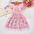 thumbnail image 2 of Dresses Girls Toddler Tule Outfit Birthday Princess Party Summer Causal Tutu Skirts Toddler Tutu Dress Pink 5 Years-6 Years, 2 of 7