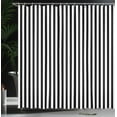 thumbnail image 3 of Ambesonne Black and White Stripe Shower Curtain, Classic Line, 69"Wx84"L, Black White, 3 of 4