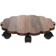 thumbnail image 1 of EeaseCA 1Pc Universal Wheels Flowerpot Holder Tray Moveable Flowerpot Holder (Coffee), 1 of 8