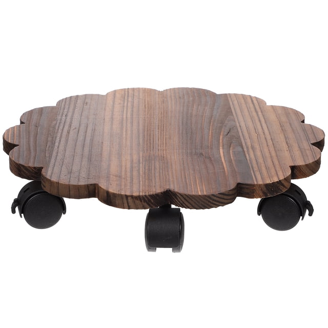 Miangastore Porte-Pot de Fleurs Bois de Café 1Pcs 13.76x13.76x2.75 Po