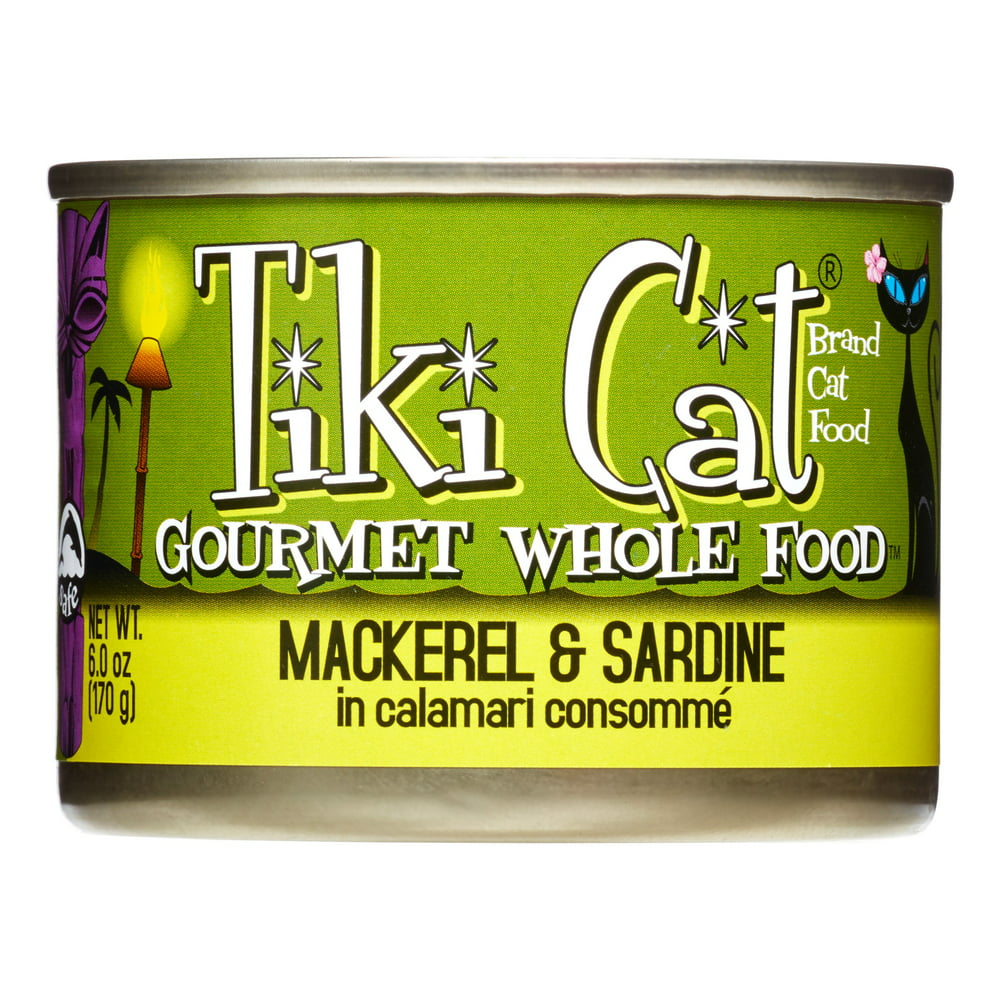 Tiki Cat Makaha Luau GrainFree Mackerel & Sardine Wet Cat Food, 6 oz