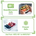 thumbnail image 4 of Recipientes de vidrio para preparación de comidas HOMBERKING 630 ml, 2 compartimentos x10, 4 of 7