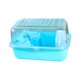 thumbnail image 2 of Casa de jaula de hámster, casa de juego de ejercicios, ratones de hábitat de ventilación y ventilación y hábitat de rata para conejitos de conejillos azul, 2 of 8