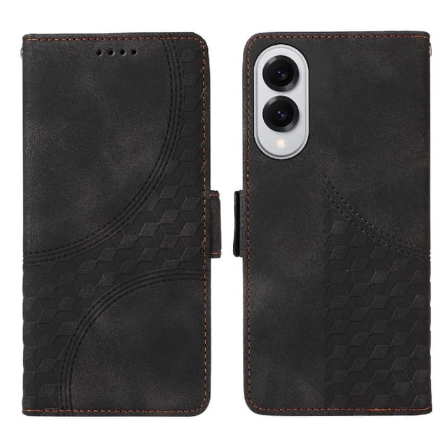 Funda GANGXUN para Samsung Galaxy S25 Edge con diseño acolchado elegante, cuero PU, protección total y ajuste preciso