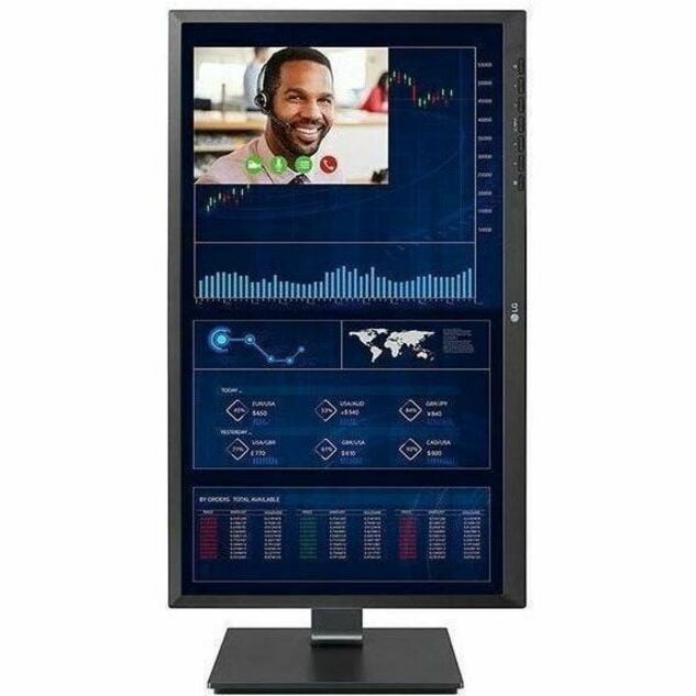 LG 23.8" Full HD All-In-One Thin Client Computer, Intel Celeron N5105, 8GB RAM, 16GB SSD, 24CR660NK-6P