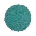 thumbnail image 2 of Home Weavers Bell Flower Bathroom Rug 100% Cotton Tufted Round Shape Bathroom Rug, Soft Absorbent Bath Rugs, Non-Slip Bath Carpet, Machine Washable Bath Mats for Bathroom- 22" Round, Turquoise, 2 of 9