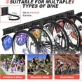 thumbnail image 4 of Bike Storage Rack, Wall Mount Bicycle Rack Vertical Hanger for Garage, Home, 6 Racks & Helmet Hooks, Holds Up To 660lbs, 4 of 4