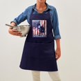 thumbnail image 4 of CafePress - American Flag Welder Design Welding I Apron (Dark) - Kitchen Apron with Pockets, Grilling Apron, Baking Apron, 4 of 5
