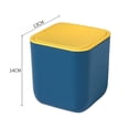 thumbnail image 2 of Bathroom & Desk Essentia for Tissue, Cotton Rounds, Makeup Waste Sleek Lid Waste Basket, 2 of 5