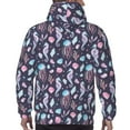 thumbnail image 7 of Goofa Watercolor Marine Animals for Men's Hooded Sweatshirt - Lightweight Pullover Hoodie with Kangaroo Pocket, Perfect for Everyday Wear-3X-Large, 7 of 7