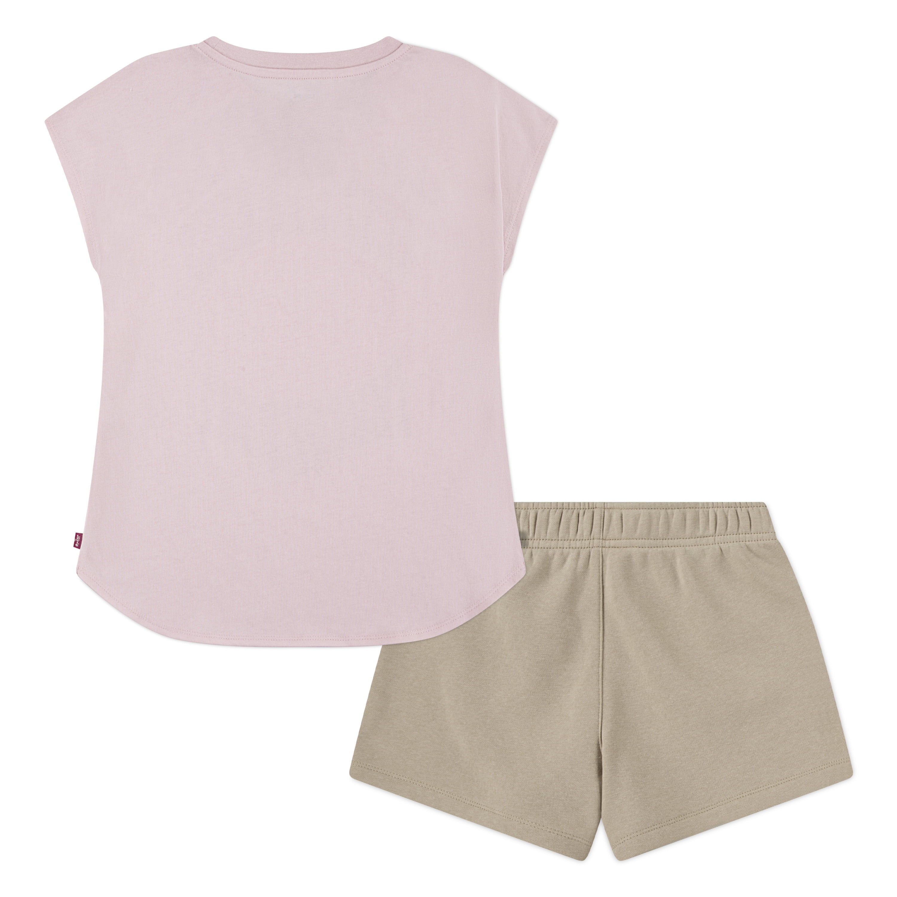 Levi Girls Short Sleeve Butterfly Tee and Short Set, Size 7-16
