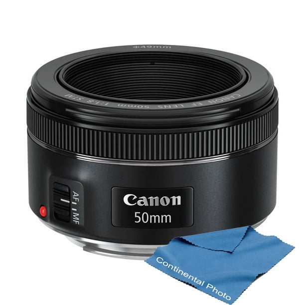Canon EF 50mm f/1.8 STM Lens. With Cloth