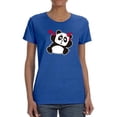 thumbnail image 1 of Panda With Hearts. Shaped T-Shirt Women -Image by Shutterstock, Female Small, 1 of 4