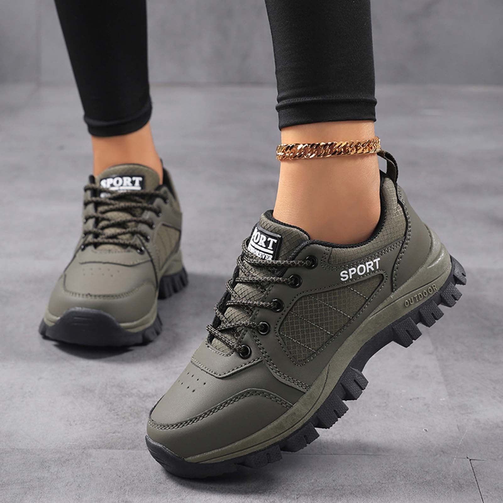Women's Walking Shoes Waterproof Hiking Shoes on Orthopedic Sneakers Outdoor Non Shoes Casual Trail Shoes