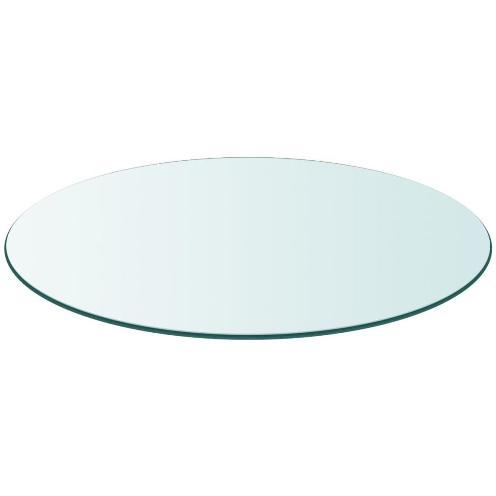 Details about   VidaXL Table Top Tempered Glass Round 27.6 