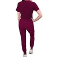 thumbnail image 5 of Green Town Scrubs for Women Scrub Set - Slim Fit Jogger Pant and Tuck-In V-Neck Top, 5 Pockets, Easy Care Uniform, 5 of 7