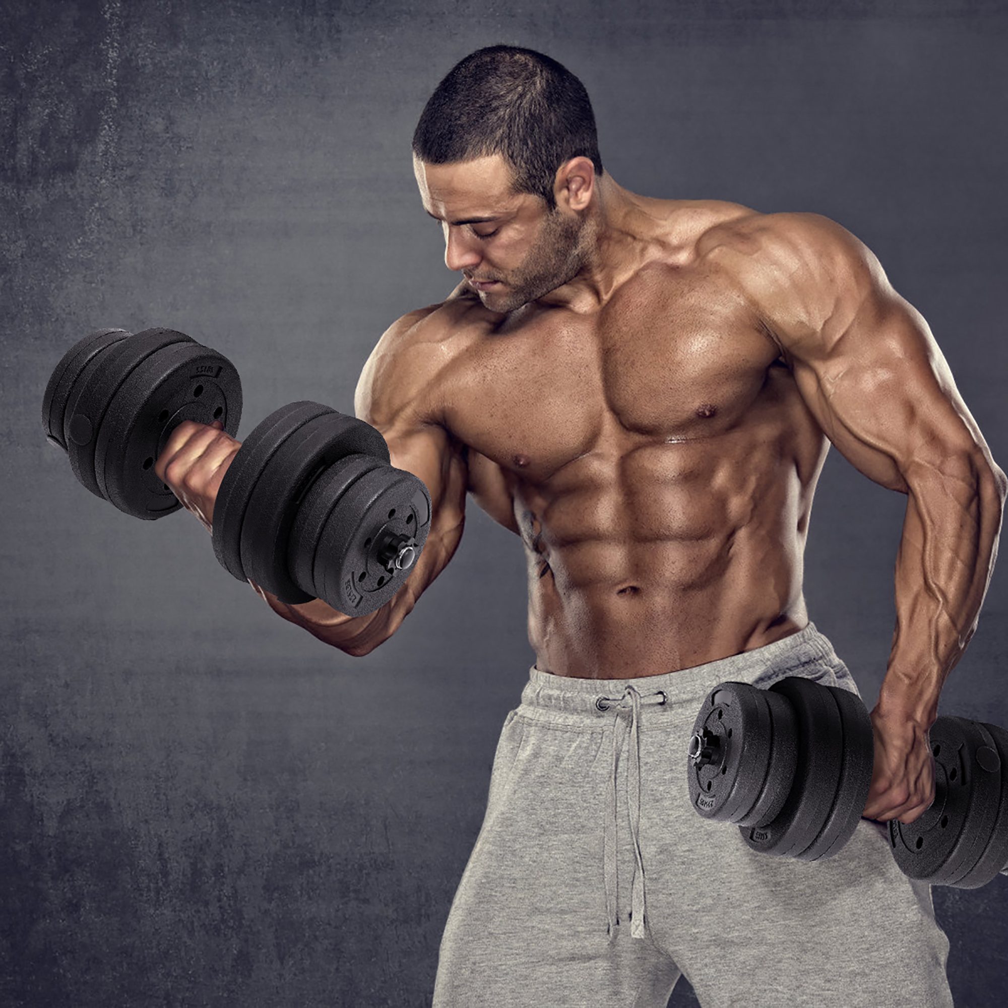 Pour la musculation BESPORTBLE Haltères courtes réglables en plastique pour enfants le bodybuilding 0,4 kg à 2 kg le fitness