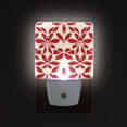 thumbnail image 2 of Floral Composed Of Red Leaves LED Night Light with Smart Sensor Plug Into Wall Dusk to Dawn 2 packs, 2 of 7