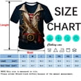 thumbnail image 2 of Rebaike Men's 3D Pirate Captain Costume Graphic T-Shirt, Vintage Renaissance Style Short Sleeve Tee, 2 of 7