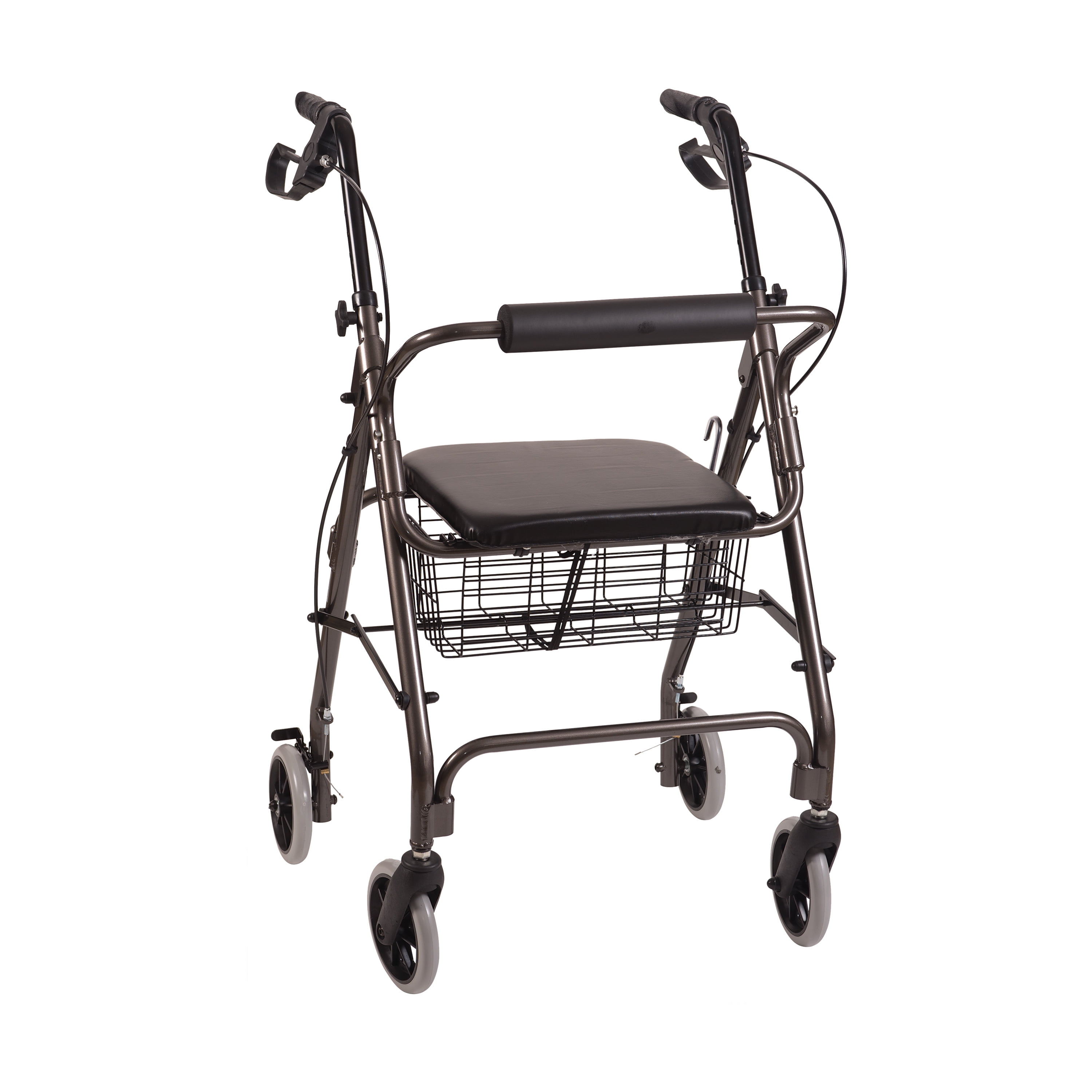 DMI Freedom Lightweight Folding Aluminum Rollator Walker with