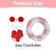 thumbnail image 2 of ​​LYINGF 17cm Doll Summer Swimwear Accessory Set - Beach-Themed Outfits with Miniature Details, Seasonal Wardrobe Collection for Doll Water Play Scenarios​​, 2 of 7