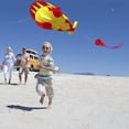 thumbnail image 3 of de Ballena Suave Regalos para s Voladoras de 30M Cuerda Parafoil de Playa para Senderismo Viaje Playa Cam rojo y amarillo Hugo Cometa de ballena asesina, 3 of 6
