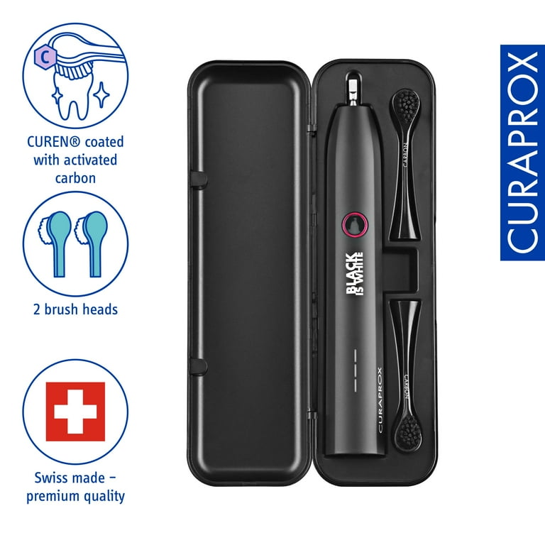 Curaprox Hydrosonic Black Is White – Sonic Toothbrush for Simple