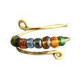 thumbnail image 2 of Hyasfey Women Ring Rotatable Adjustable Opening Design Geometric Electroplating Anti Stress Gifts Colorful Rainbow Beads Anxiety Spinner Ring Jewelry for Outdoor, 2 of 8